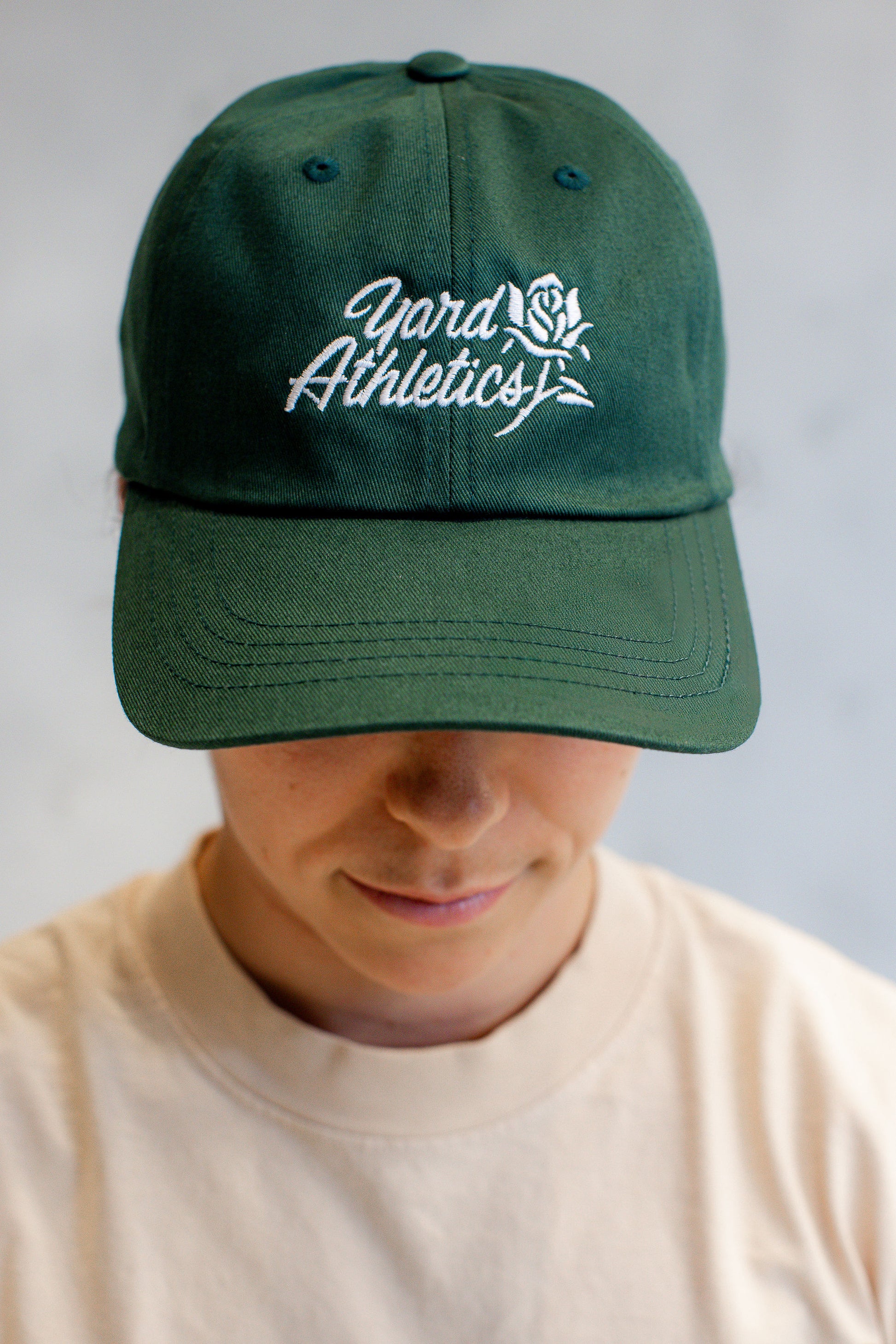 Green Rose Dad Cap