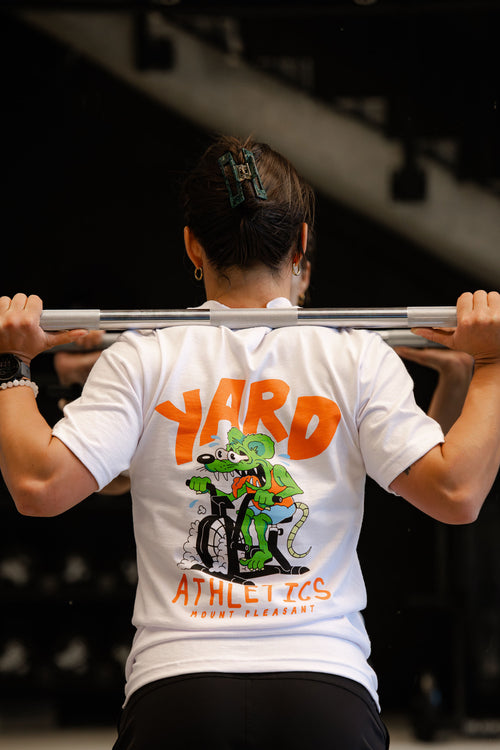 Mount Pleasant Gym Rat Tee – White