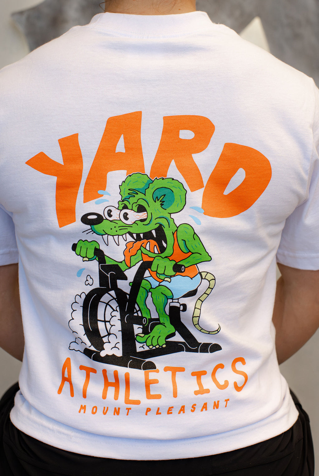 Mount Pleasant Gym Rat Tee – White