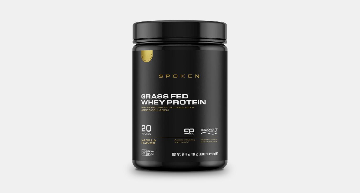Spoken Grass Fed Whey Protein Vanilla