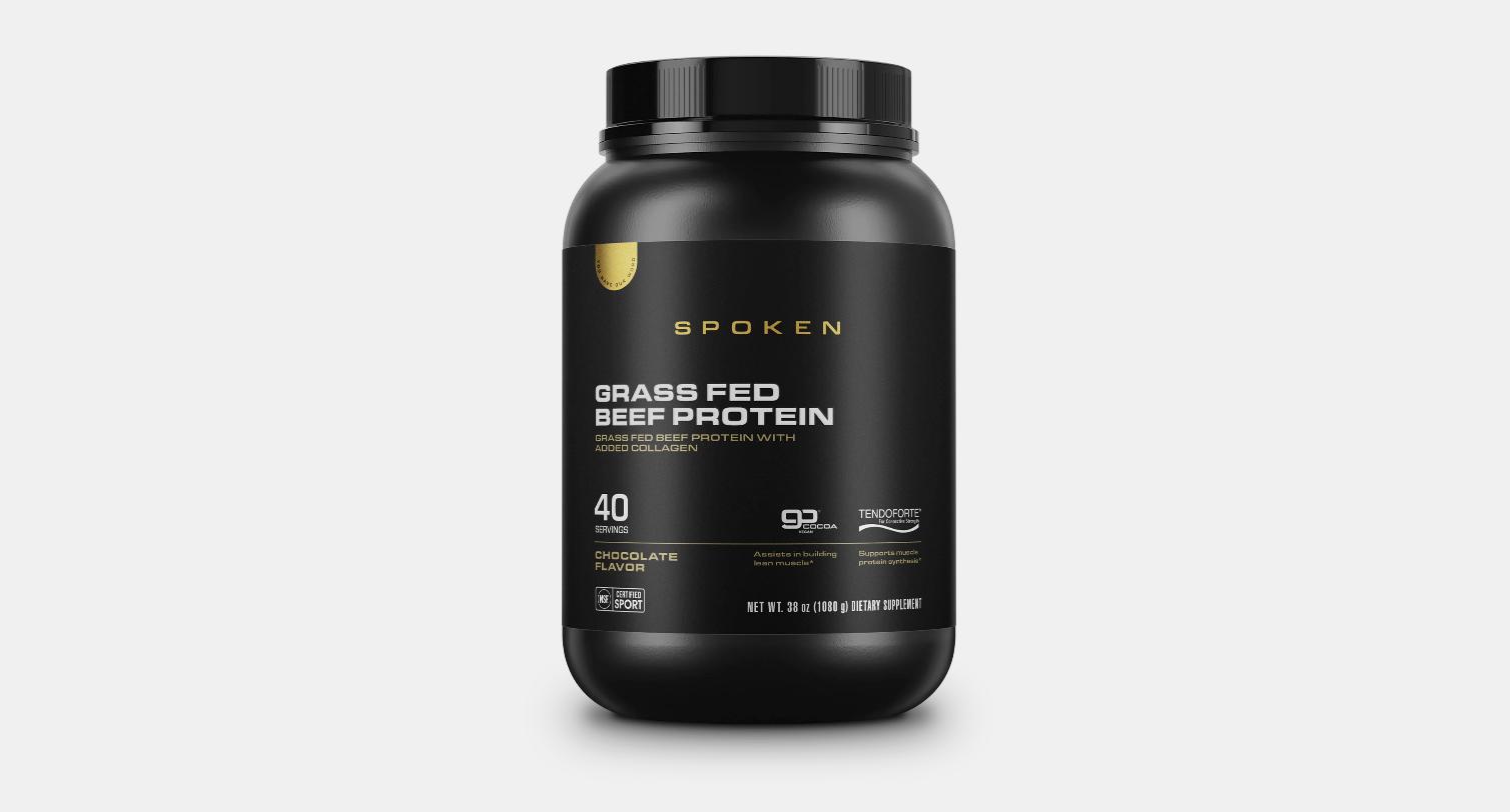 Spoken Grass Fed Beef Protein Chocolate